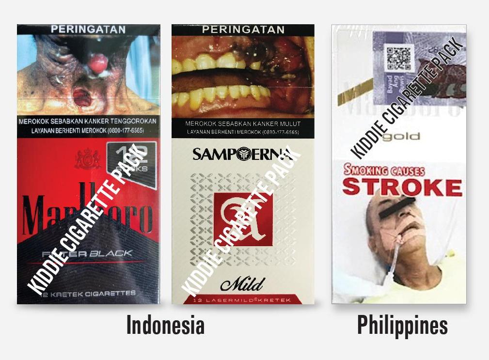 Ban the sale of kiddie packs (less than 20 sticks per pack) in ASEAN