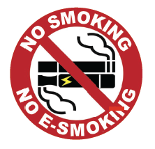 No smoking or vaping sign
