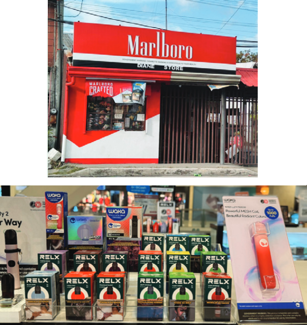 Sales and marketing of cigarettes, e-cigarettes, and heated tobacco product (HTP)